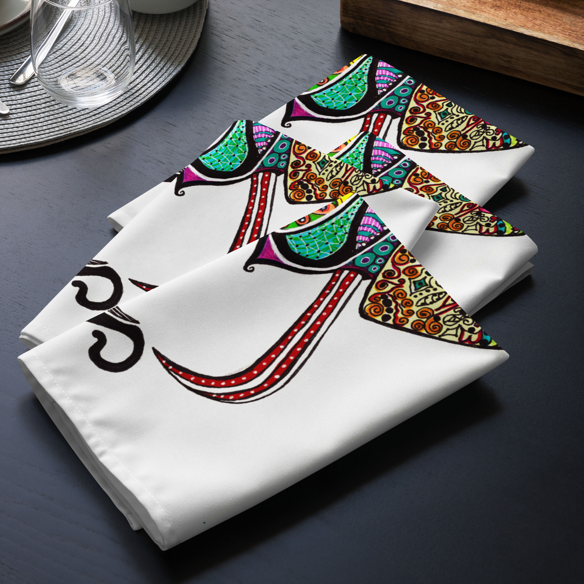 Cloth napkin set - Ellie
