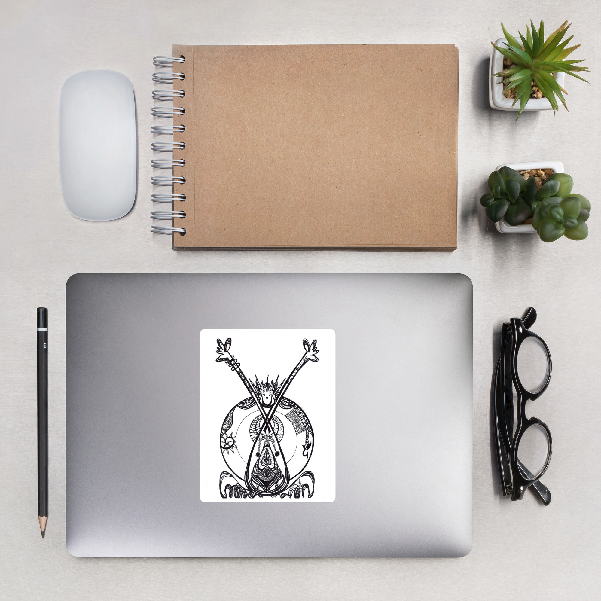 Bubble-free stickers - Monkey