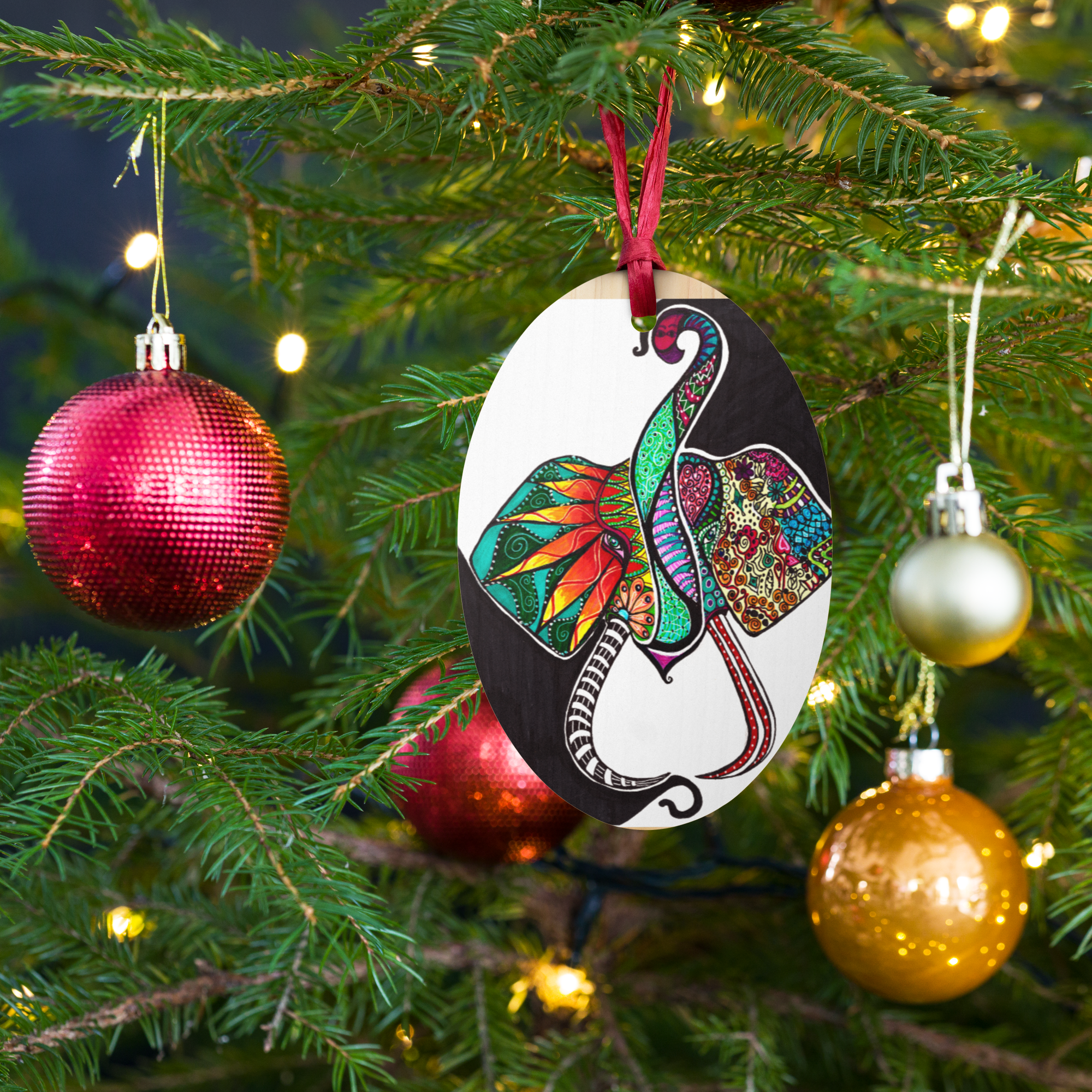 Wooden ornaments - Ellie