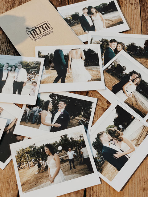 צילומי פולארויד לחתונה
מזכרת לחתונה