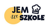 Logo aplikacji - napis "Jem w szkole" i rysunek czapki kucharskiej