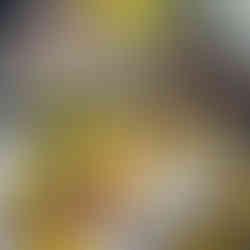 Figurki żyraf i zebr zamknięte w zagrodzie z klocków, ozdobione świeżym mchem.