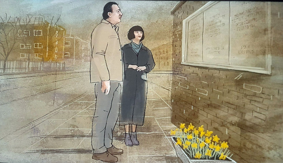 Kadr z filmu edukacyjnego Zdążyć przed Panem Bogiem zrealizowanego przez Muzeum Historii Żydów Polsk
