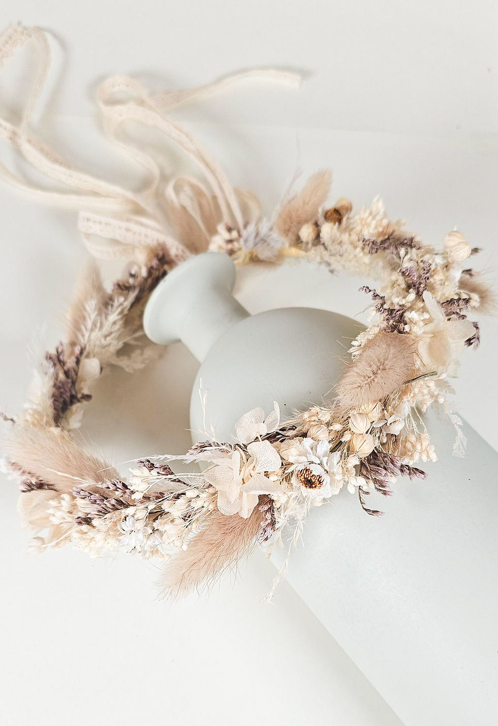 Miniaturbild: BOHO Haarkranz, Blumenkranz Hochzeit, Trockenblumenhaarkranz,  Haarschmuck Braut, Blumenschmuck Haar,  Kopfkranz natürlich,