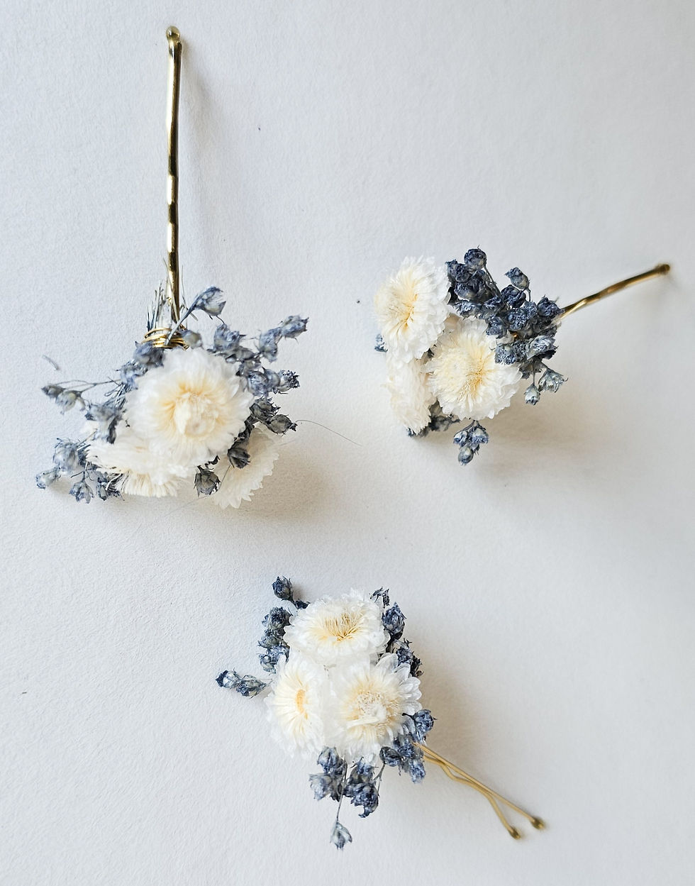 Miniaturbild: Haarnadel mit Blumen für Brautfrisur, Blumenschmuck Haar, Brautfrisur Blume, Blume im Haar, Kopfschmuck Kommunion