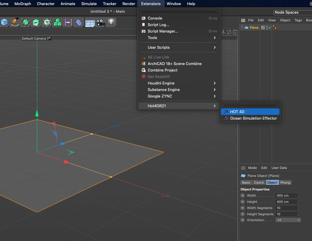 Particle Ocean Using Cinema 4D and hot4D