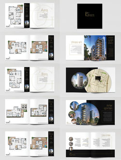 חוברת לפרויקט נדל״ן עם תוכניות מכר צבעוניות