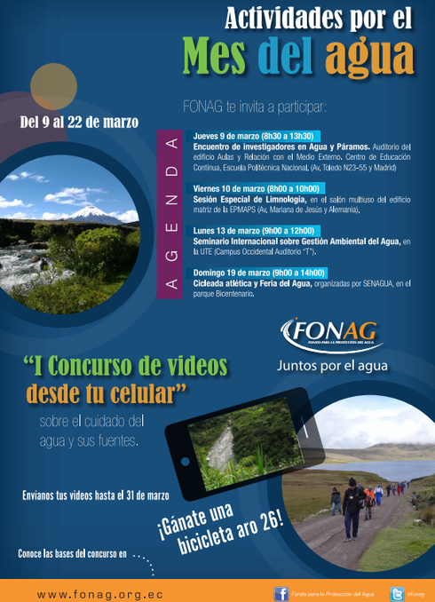 I CONCURSO DE VÍDEOS POR EL MES DEL AGUA | FONAG