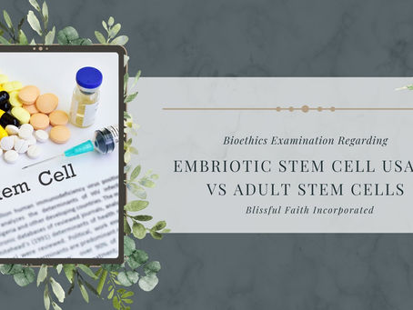 Stem Cell Research Ethics Concerns Regarding Worldview