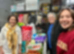 At the Hope Food Pantry. Zsuzsanna Baan-Jonas, Sr. Mary Alice, Sarah Anna Jonas