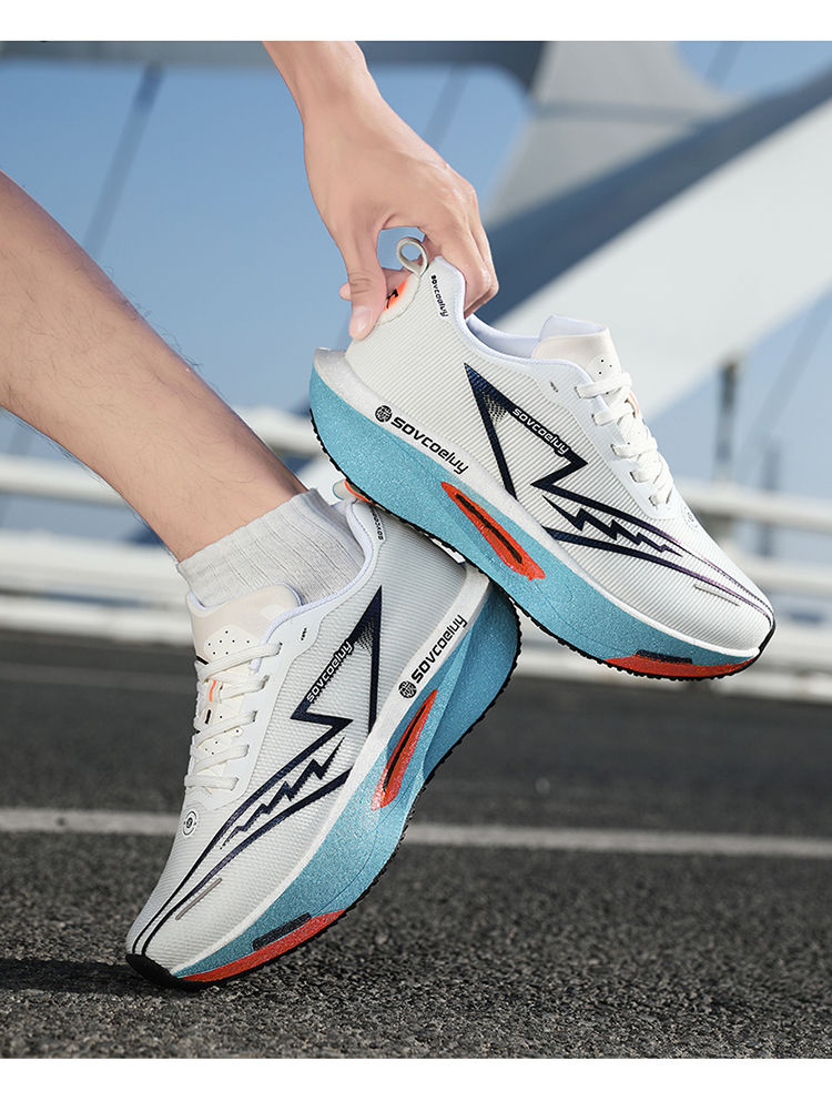 Thumbnail: Running Shoes Carbon Board Speciality Marathon Men Sports Breathable Lightweight