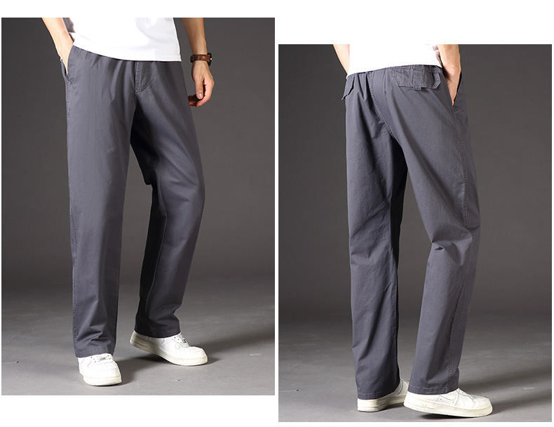Thumbnail: Men's Cargo Pants Summer Spring Cotton Work Wear New In Large Size 6XL Casual Cl