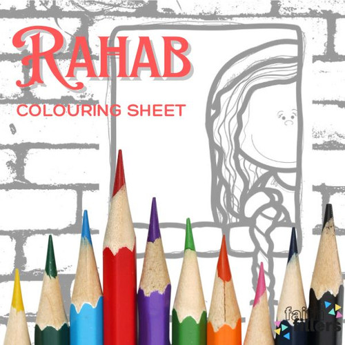Free Rahab Colouring Sheet | Faith Fillers