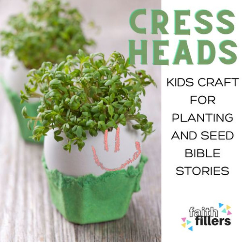 FREE Cress Heads Craft | Faith Fillers