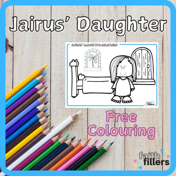 Free Jairus' Daughter Colouring | Faith Fillers