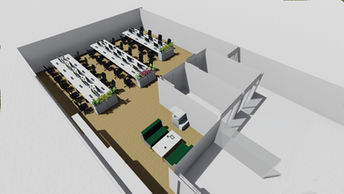 Aerial view and space plan
