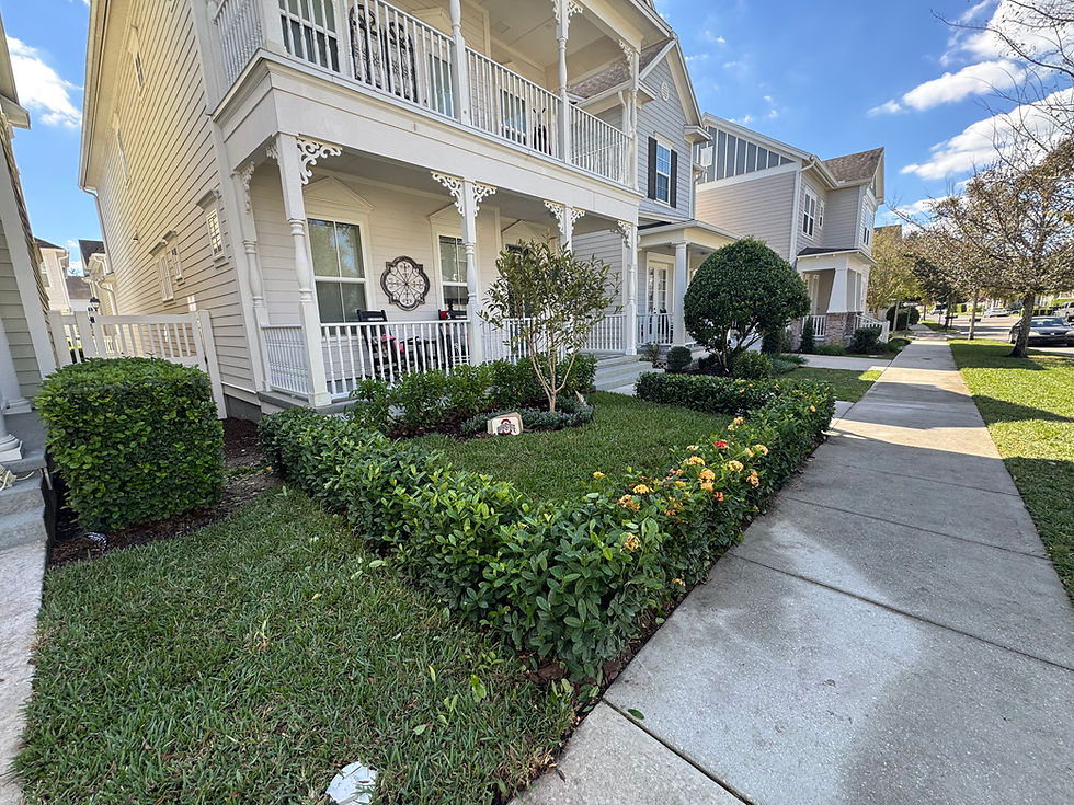 Resolute, Celebration - New landscape and sod