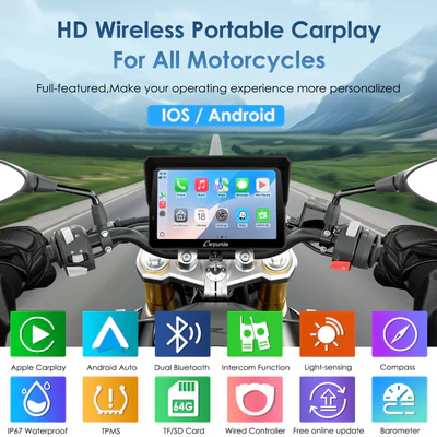Carpuride Motorfiets Smart Stereo Carpuride W702S Pro – miniatuur 5