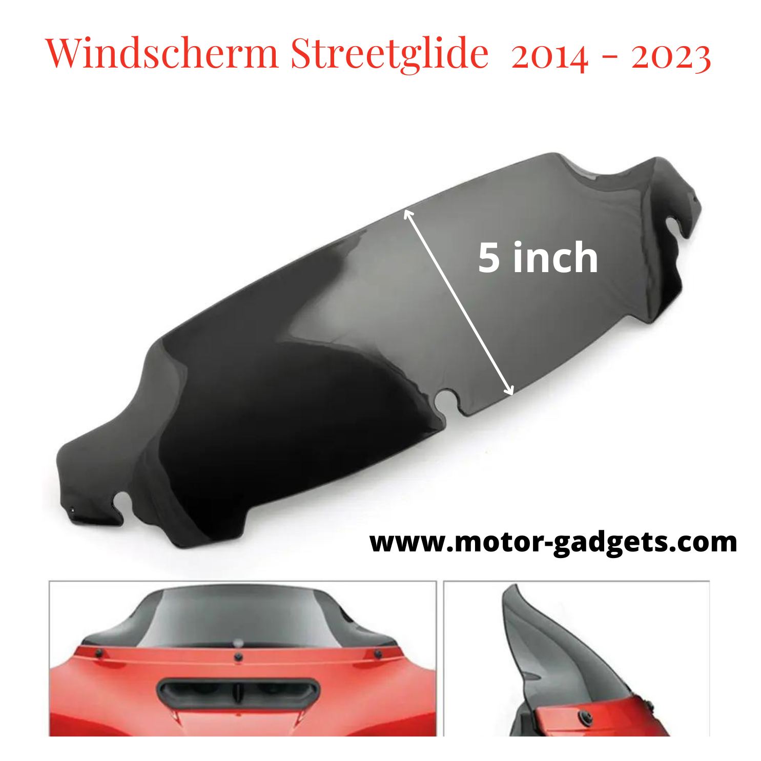 Windscherm Harley Davidson Streetglide 2014 - 2023