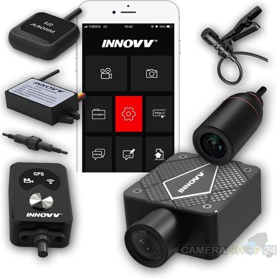 K5 4K+1080P Motorcycle Dashcam