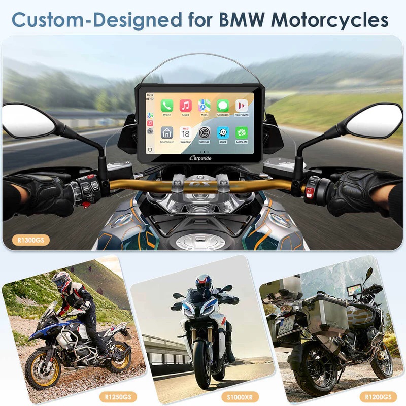 Carpuride 502BS BMW Motorcycle Stereo with Wonder Wheel Control & TPM – miniatuur 5