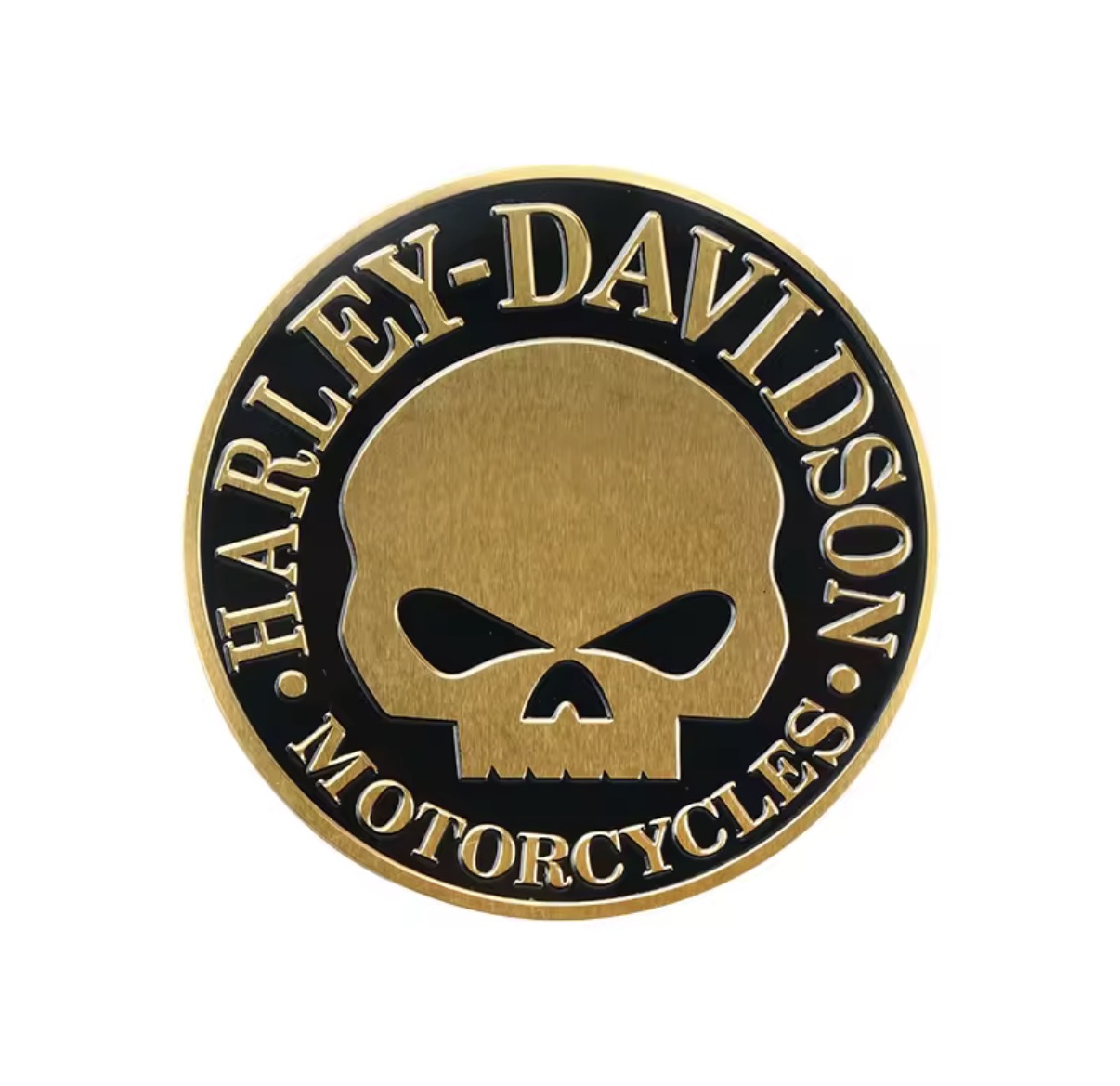 Harley - Davidson Skull (Goud)