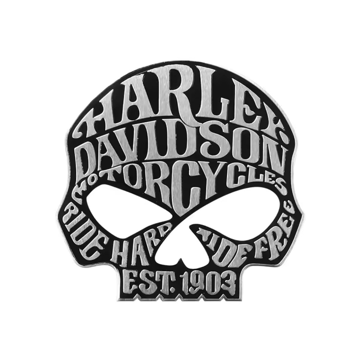 Harley - Davidson Skull V2 (Zilver)