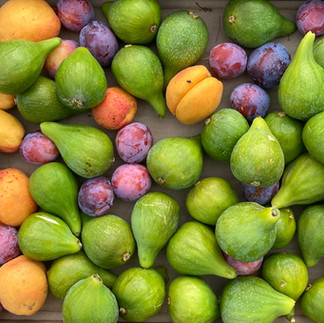 Figs and plums from fruit from trees that are not commercially fertilized. 