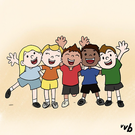 childrens book illustrator illustration ireland cork children happy cheering