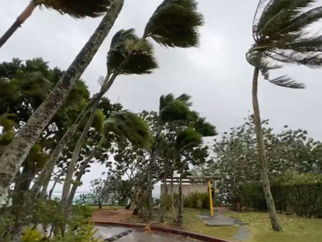 Typhoon Mawar pounds Guam with destructive winds