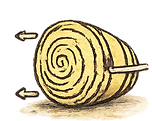 rollender Strohballen