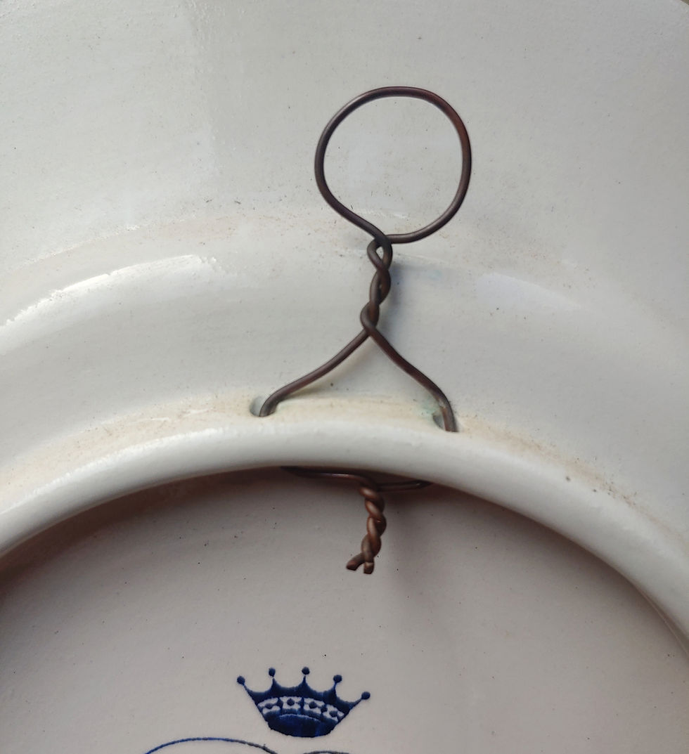 Thumbnail: Vintage Delft Holland Windmill handpainted wall plated