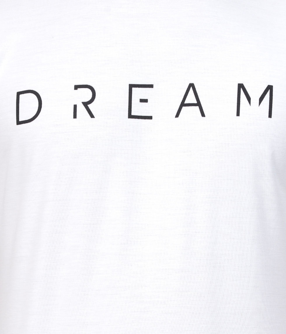 Thumbnail: Men's Closed Crew Neck Tee - Half White