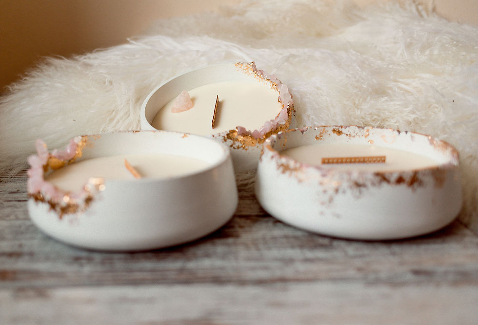 Miniatura: Designové sójové svíčky v dekorační dóze