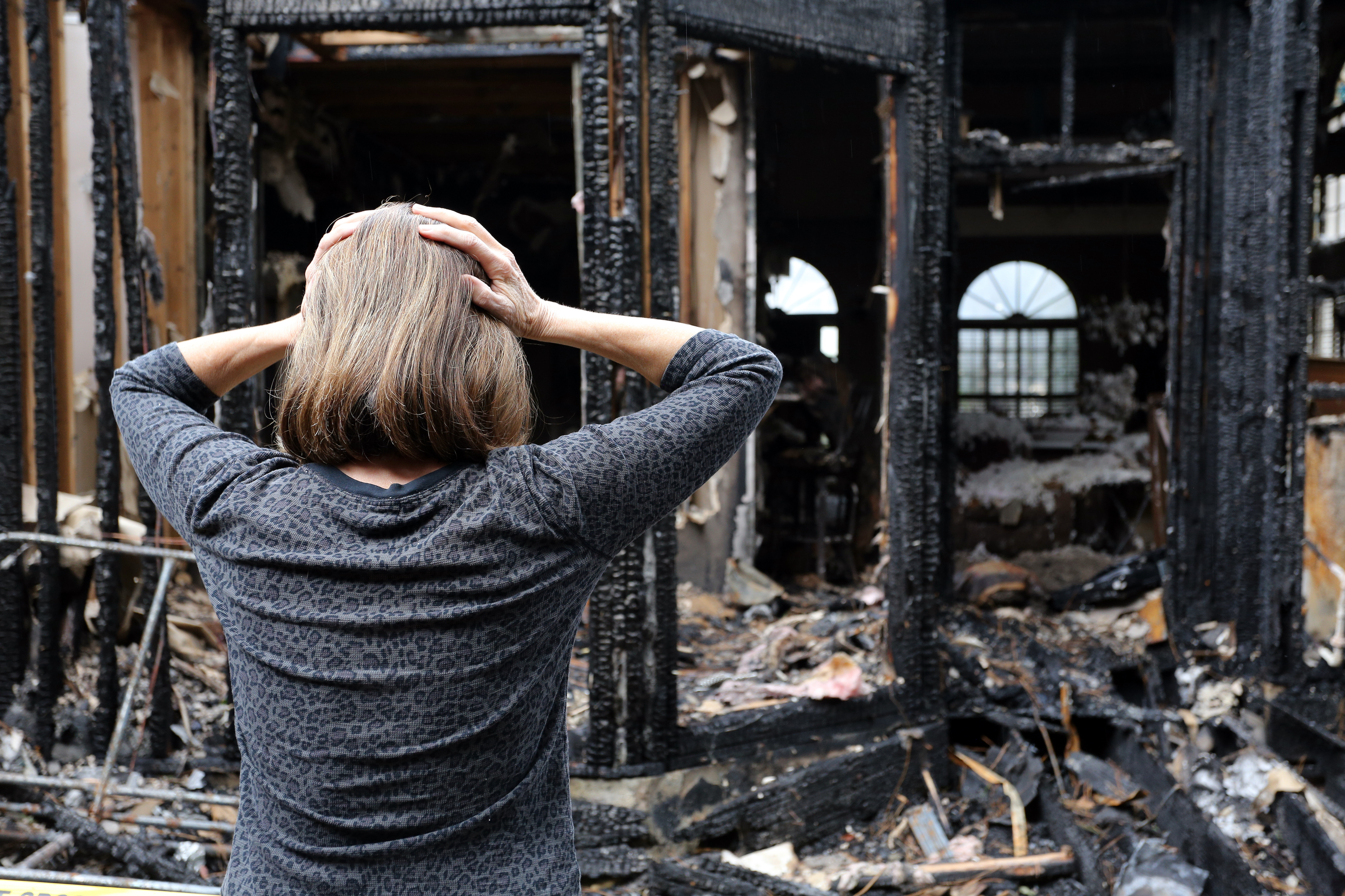Fire damage detail