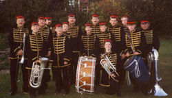Filming 'Waterland' at Little Walsingham in 1911-style uniforms: 1992