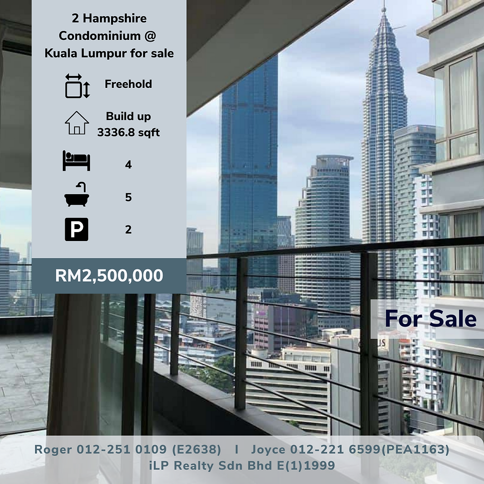 2 Hampshire Condominium @ Kuala Lumpur for sale