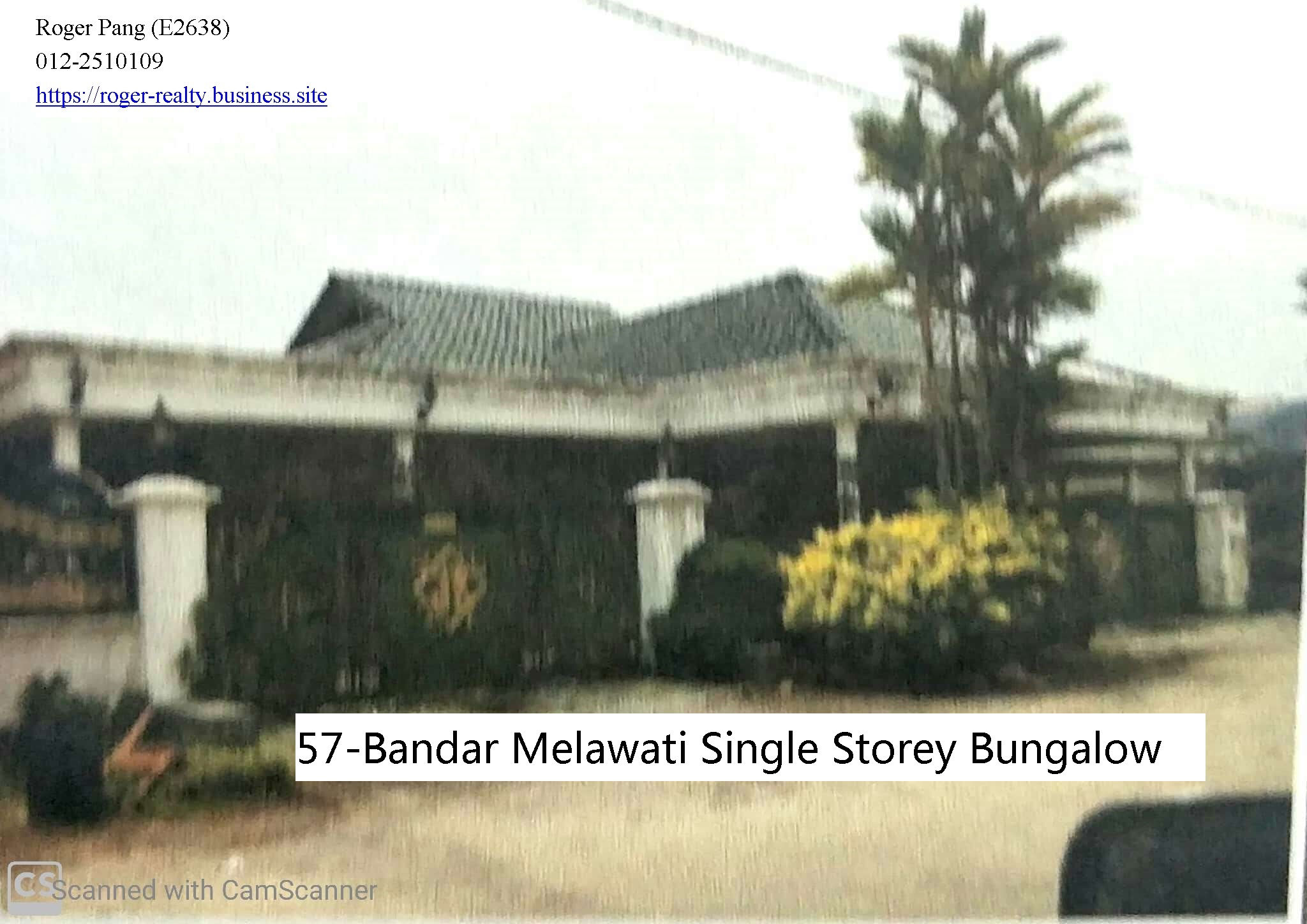 Bandar Melawati Single Storey Bungalow for sale