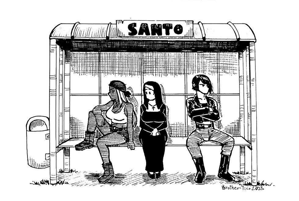 Inktober52 N33 Bus Stop