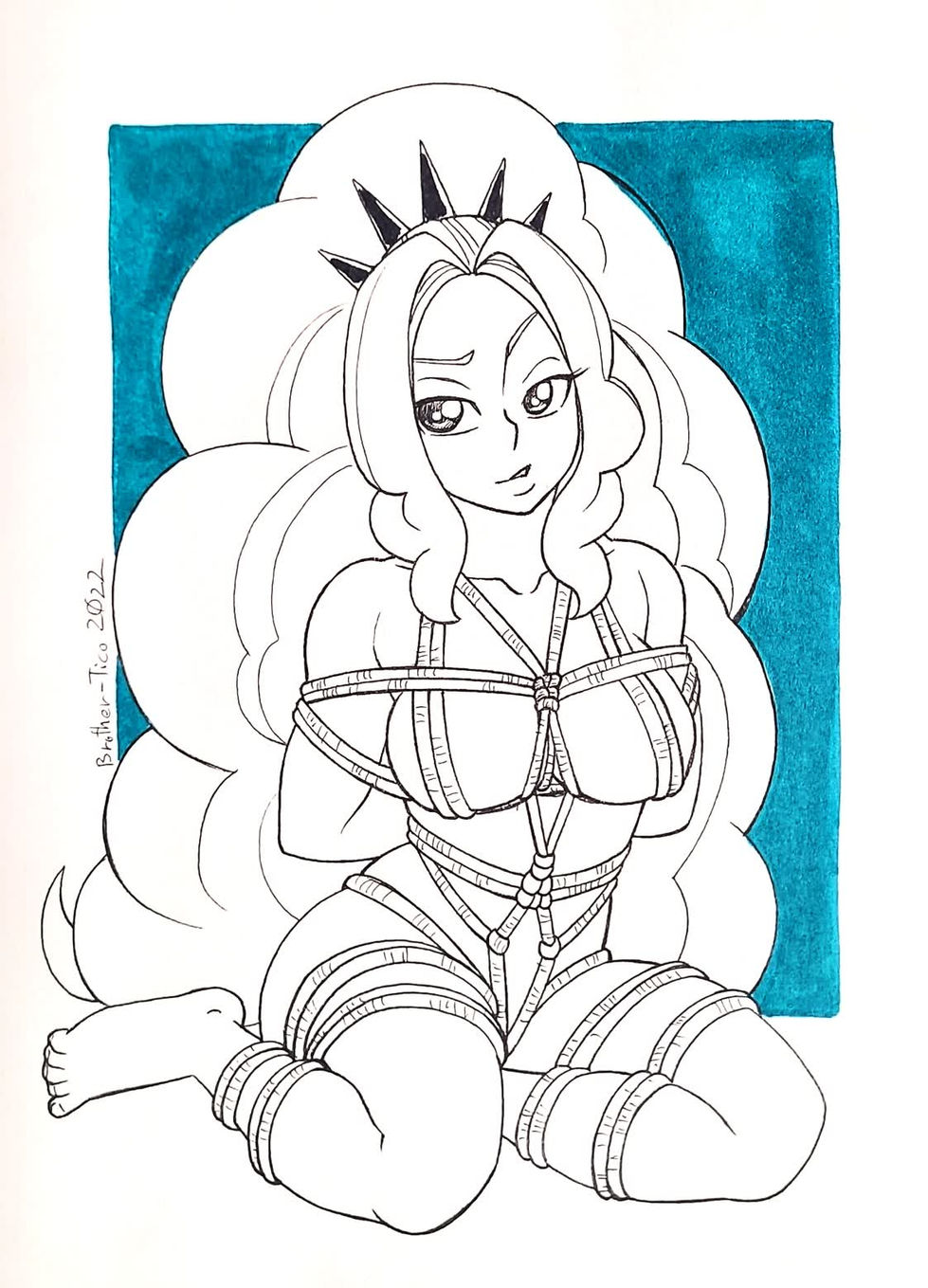 huevember pinup 2022 n23 adagio dazzle shibari