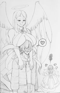 inktober 2023 16 angel