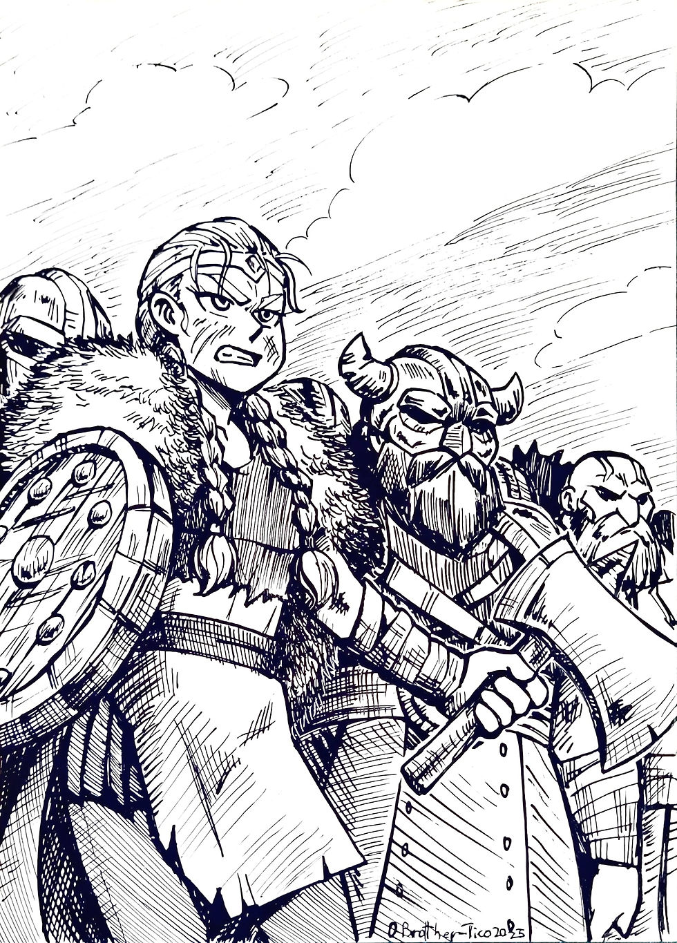 Inktober52 Vikings
