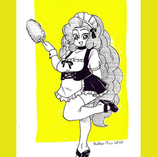Huevember 2023 Day 1 Pinkie Pie Maid