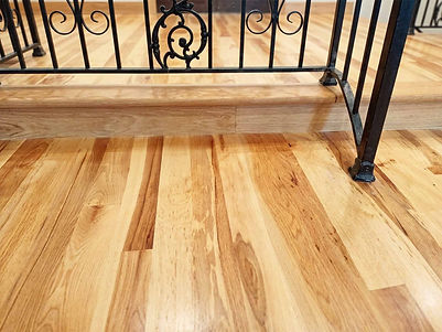 Natural hickory hardwood floor by Pro Designer Wood Floors