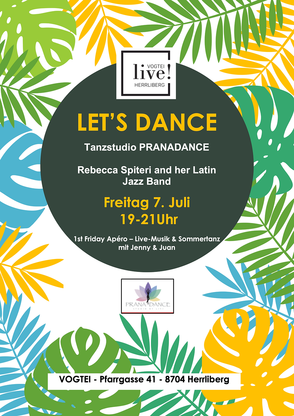 1st Friday Apéro - Live Musik & Sommertanz mit Jenny & Juan