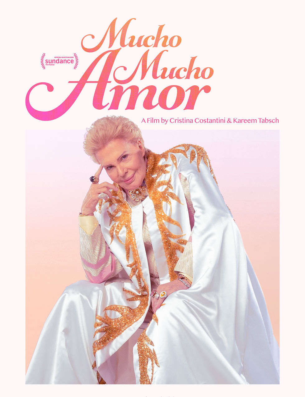 Theatrical Poster of Cristina Constantini & Kareem Tabsch's Mucho Mucho Mucho Amor: The Legend of Walter Mercado (2020)