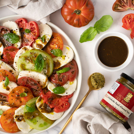 Caprese with Pesto Vinaigrette