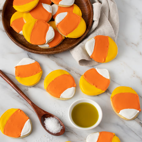 Candy Corn Sugar Cookies