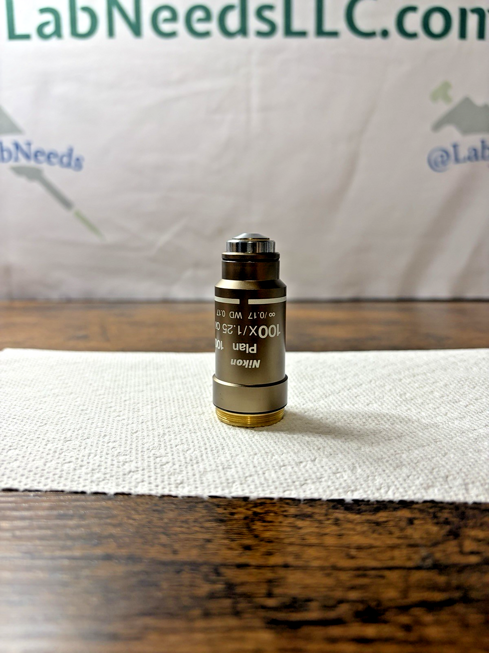 Thumbnail: Nikon Plan 100x/1.25 ∞/0.17 WD 0.17 100x Oil Microscope Objective Lens
