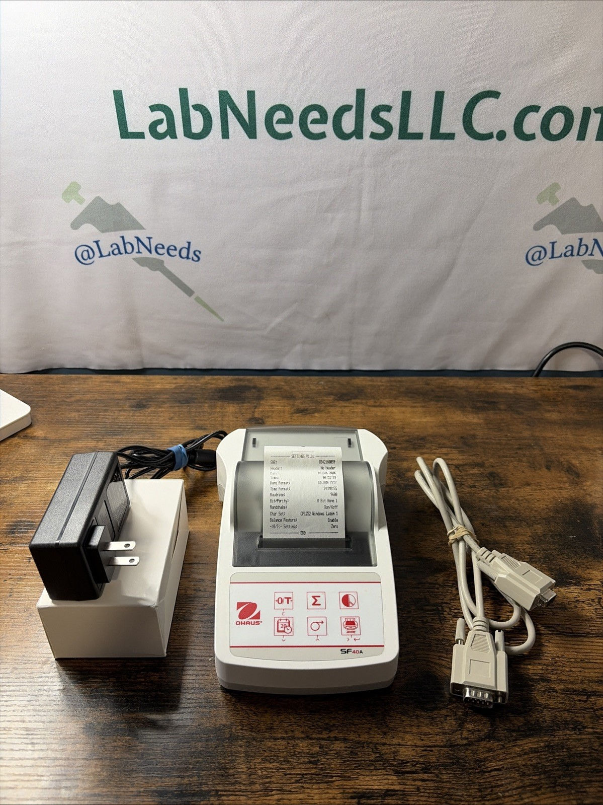 Ohaus Balance Printer SF40A  with power supply Fully tested with Ohaus Balance